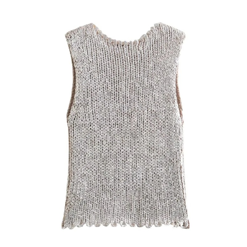 Sewing Vest - Chaleco de punto para mujer, novedad