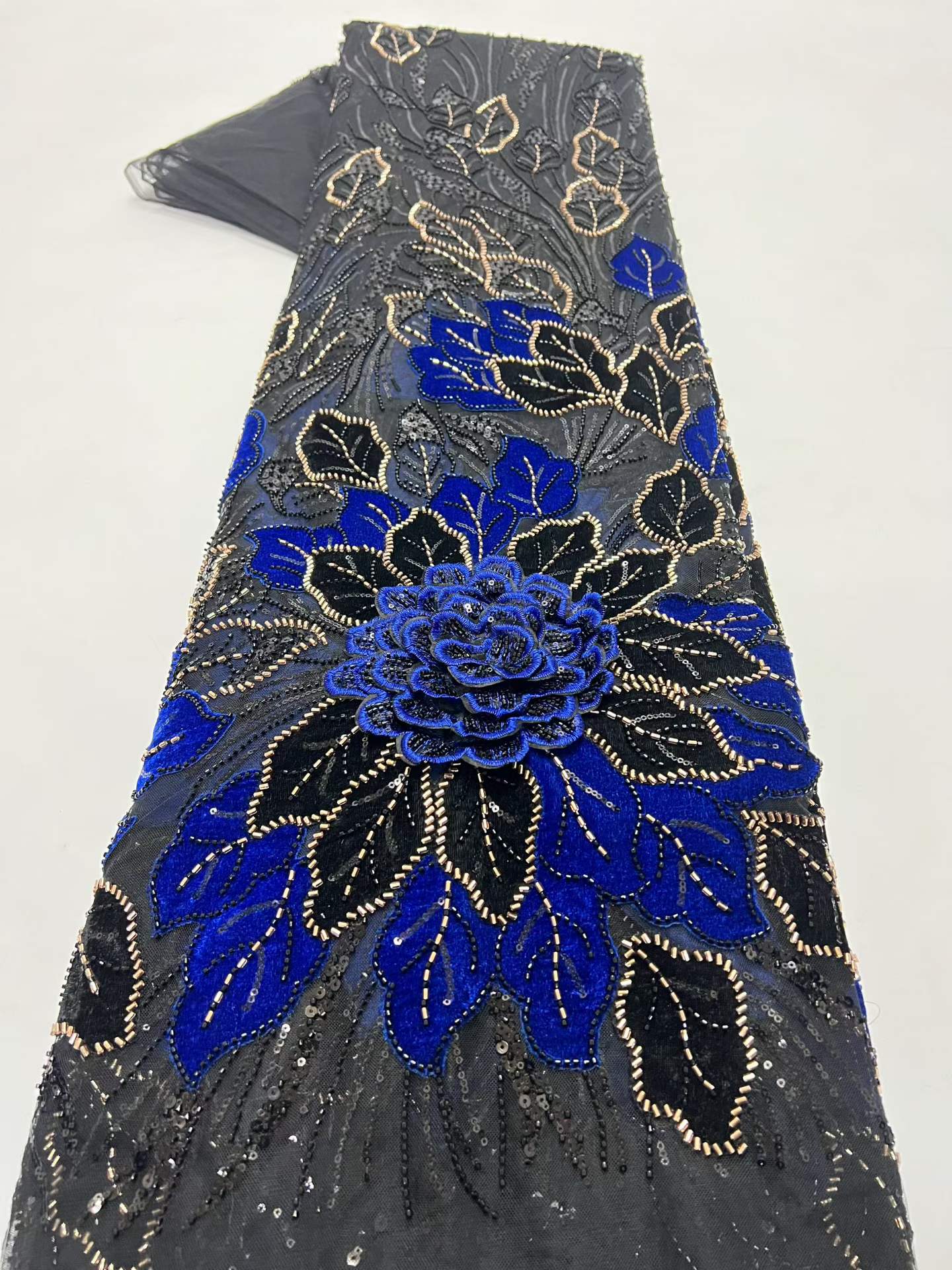 Sewing Velvet Fabric - Tela de Encaje Africana de Lujo