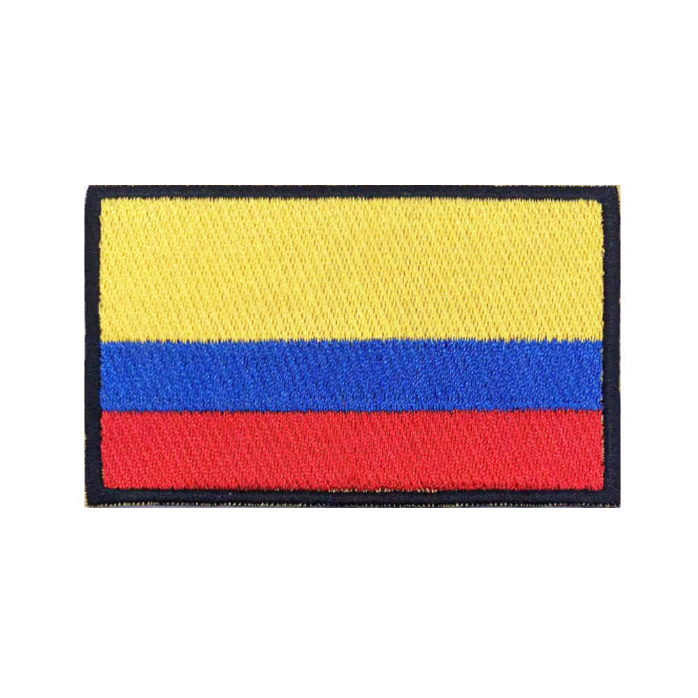 Velcro Sew On - Parches de bandera de Colombia, brazalete,