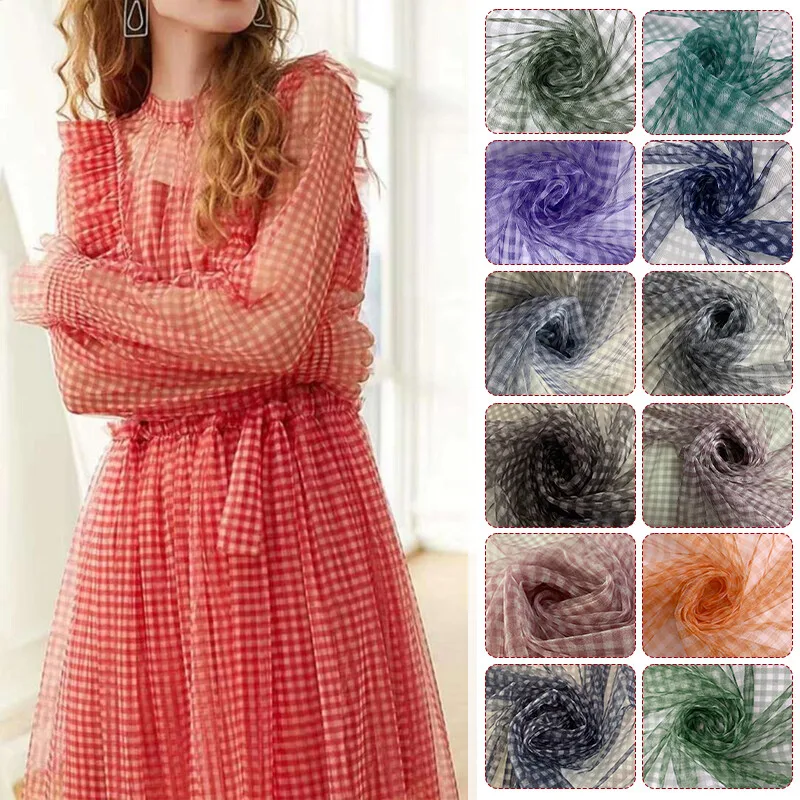 Tela de malla a cuadros de 90x - Is Sewing A Textile Craft reseña y precio