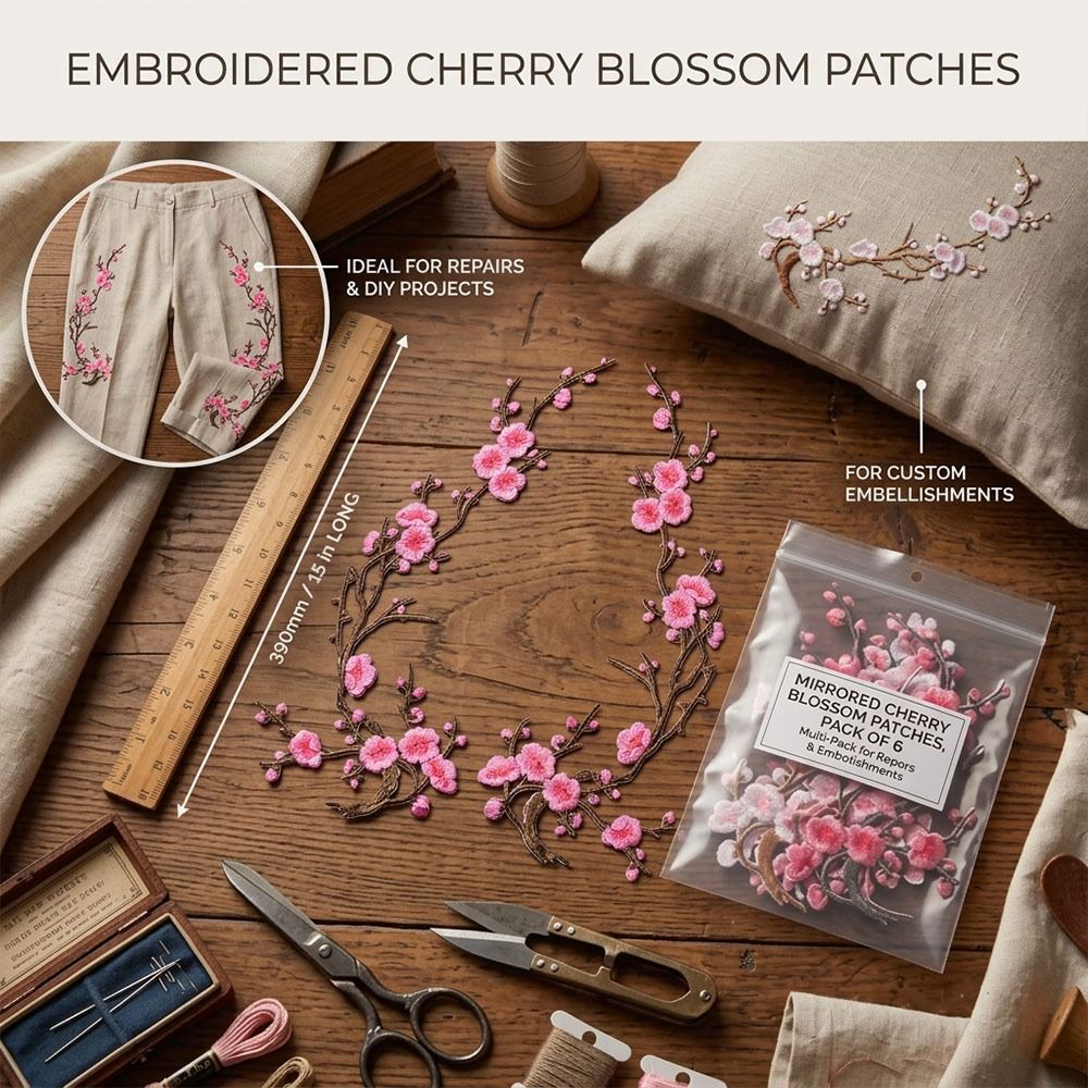Parches Termoadhesivos de Flor - Sewing And Textile reseña y precio