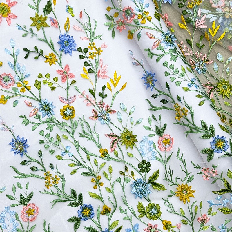 Tela de encaje de tul bordada  - Is Sewing A Textile Craft reseña y precio