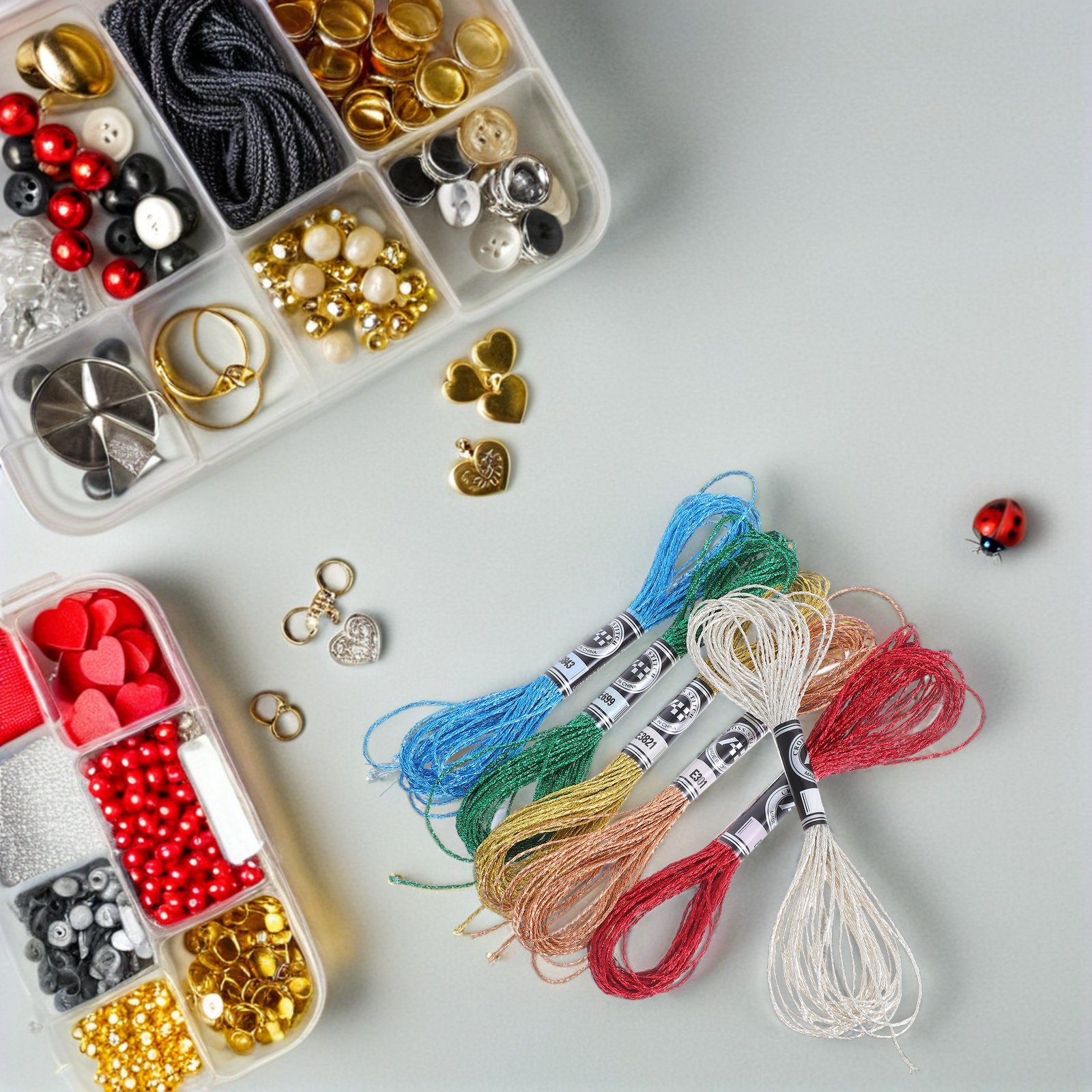 6 Piezas de Hilo Metálico de L - Embroidery Floss Thread reseña y precio