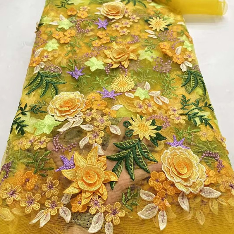 Tela de tul bordada con flores - Sewing And Textile reseña y precio