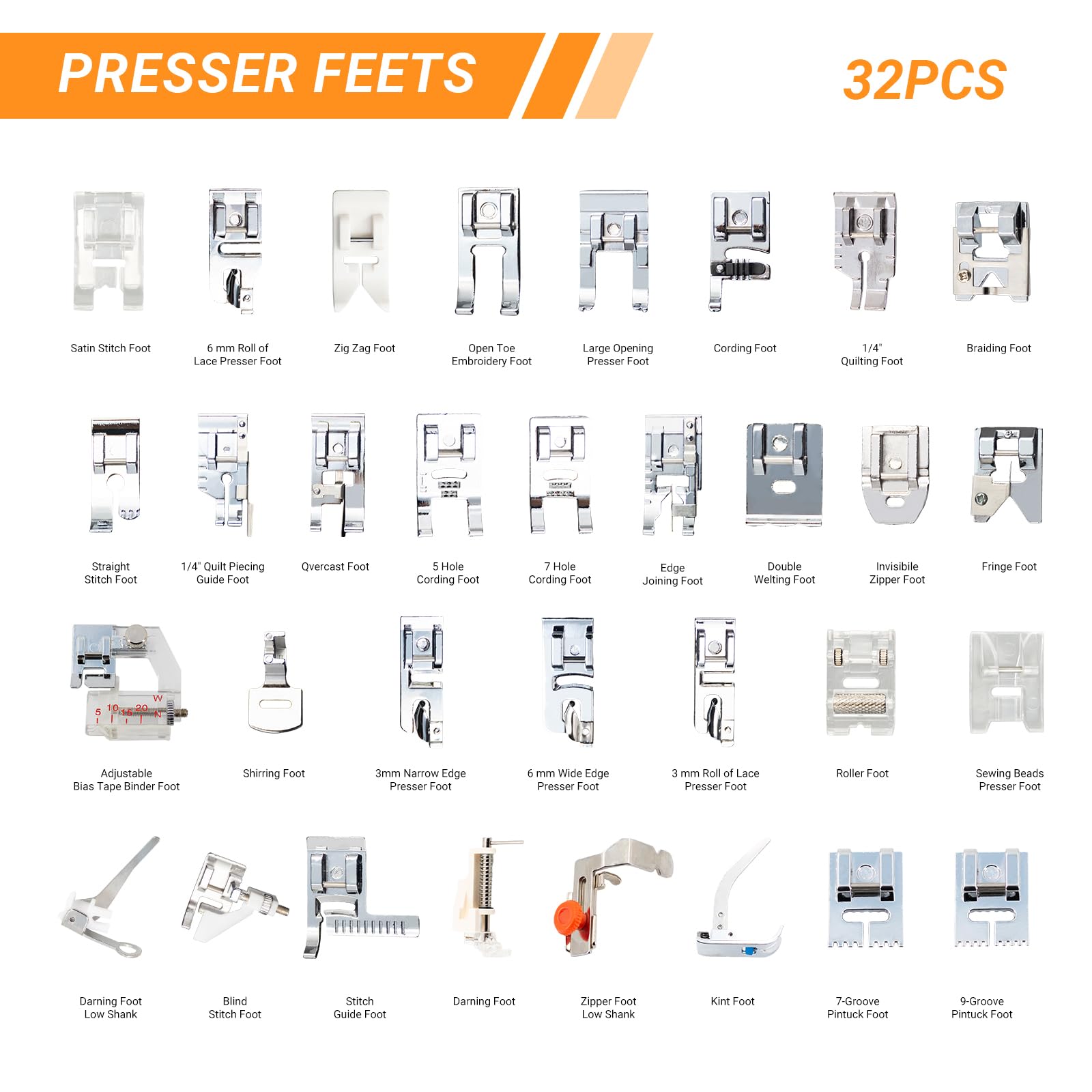 Kit de prensatelas de costura  - Sewing Kit reseña y precio