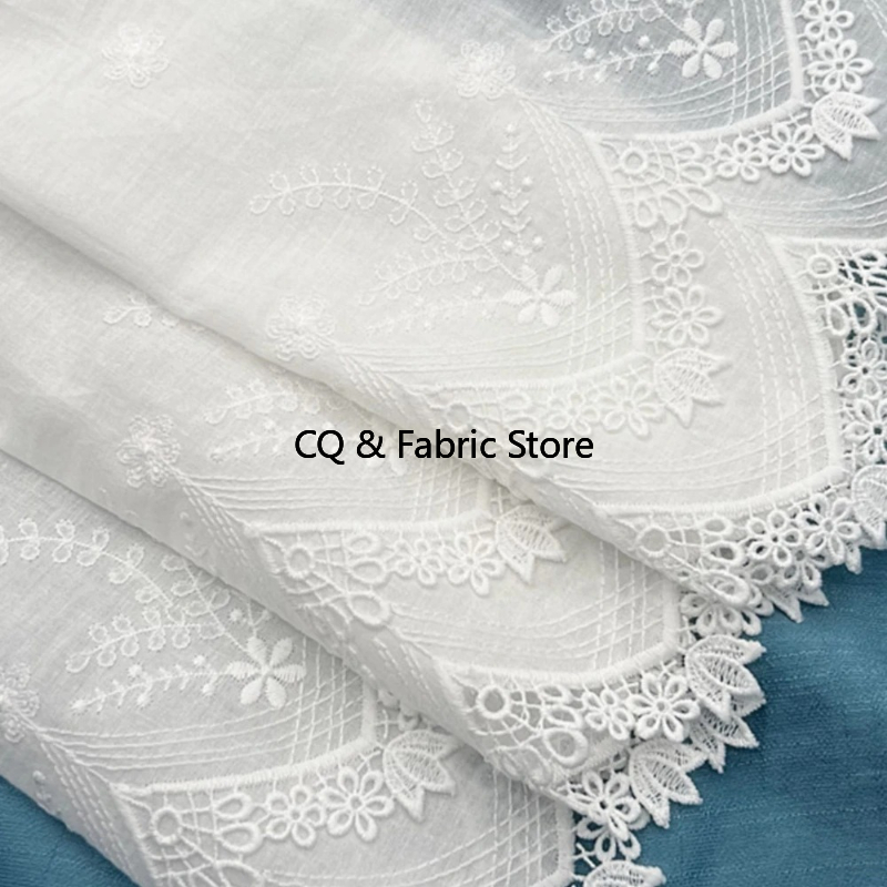 Tela de algodón bordada Floral - Is Sewing A Textile Craft reseña y precio