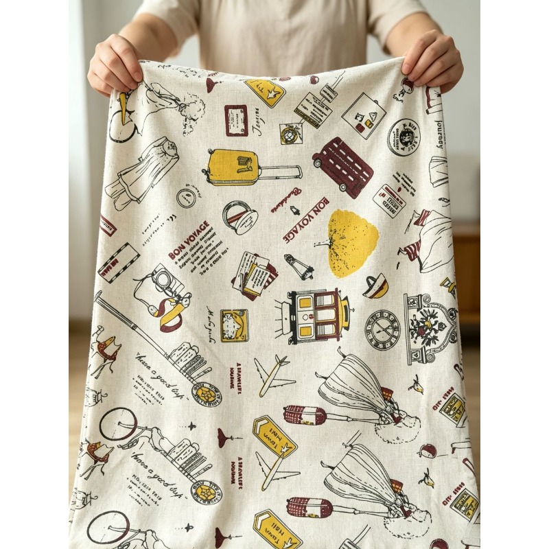 Tela de mezcla con estampado d - Is Sewing A Textile Craft reseña y precio