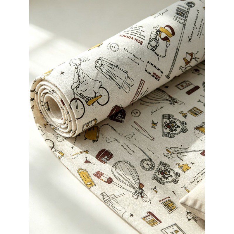 Tela de mezcla con estampado d - Is Sewing A Textile Craft reseña y precio